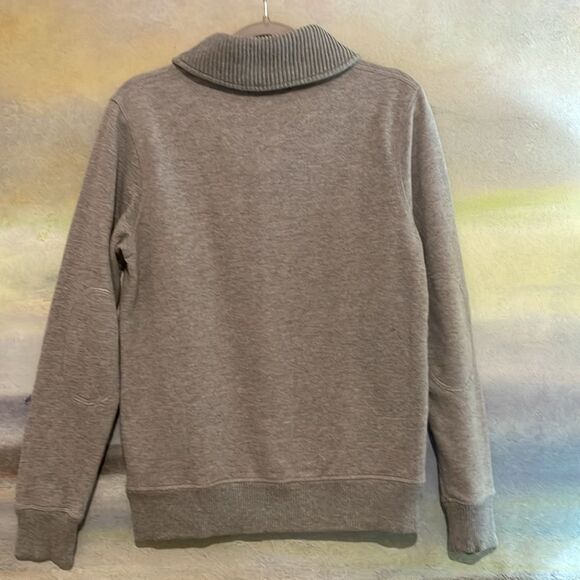 MARK LAW Luxury Men’s Sweatshirt with Sweater Collar and buttons - Picture 9 of 12